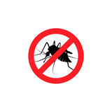Fototapeta  - mosquito logo icon design template vector