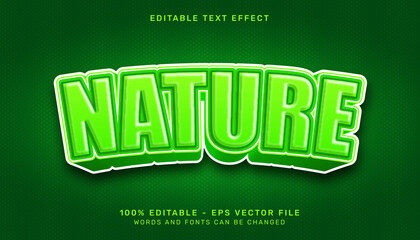 Poster - nature 3d text effect and editable text effect