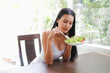 © u photostock - Portrait sexy asia woman with salad, healthy diet concept