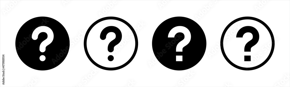 Question mark icon. Question mark sign and symbol for apps and websites ...