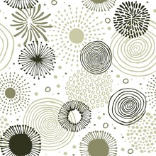 Seamless Pattern With The Image Of Abstract Shapes. Vector Illustration. Design For Paper, Textiles And Decor.