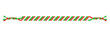 © Anastasi17 - Vector Christmas handmade hippie striped friendship bracelet of threads.