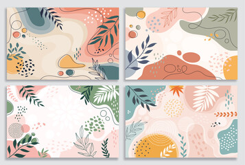 Wall Mural - Design banner frame flower Spring background with beautiful. flower background for design. Colorful background with tropical plants. 