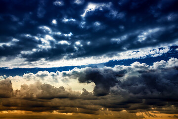 Wall Mural - dramatic clouds background