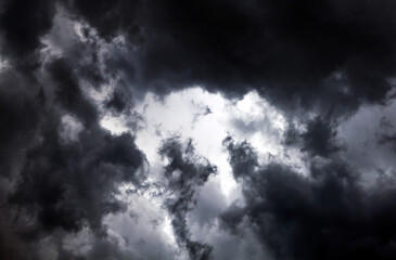 Wall Mural - dramatic clouds background