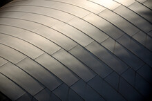 Details Of The Shapes And Lines, Along With Their Reflections, Of The Walt Disney Concert Hall Building