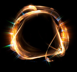 Wall Mural - vivid abstract background. beautiful swirl trail effect frame. .mystical portal. bright sphere lens.