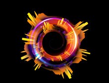 Vivid Abstract Background. Beautiful Swirl Trail Effect Frame.  .Mystical Portal. Bright Sphere Lens. Rotating Lines. Glow Ring. .Magic  Ball. Led Spiral. Glint Lines. Focus Place. Illusory Flash.