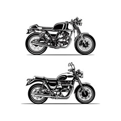 Wall Mural - motorcycle classic silhouette