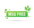 © DG-Studio - Msg free. Glutamate no added food package icon. Monosodium glutamate. Vector stock illustration