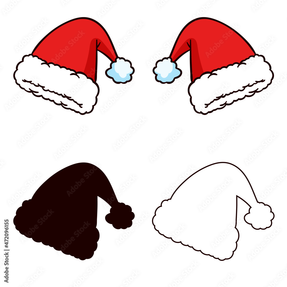 Snow hat collection png vector Stock Vector | Adobe Stock