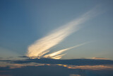 Fototapeta Na ścianę - Landscape. The play of light. Sunny cloudy sky. Sunset