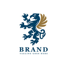 Griffin Heraldic Logo