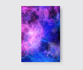 Wall Mural - Space Abstract Galaxy art Banner. Vector design.