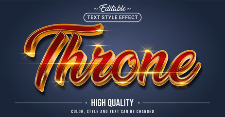 Poster - Editable text style effect - Throne text style theme.