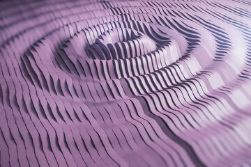 Wall Mural - Abstract purple swirl background. Design, abstraction and creativity concept. 3D Rendering.