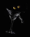 Drink with olives