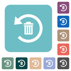 Sticker - Undelete rounded square flat icons
