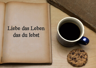 Sticker - Liebe das Leben das du lebst