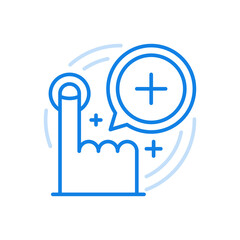 Poster - Add goods and services icon vector. Online orders and purchases instore and internet applications.