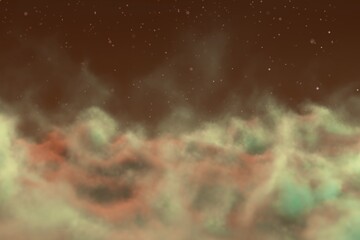 Wall Mural - Abstract background creative illustration of misty mist concept with snowflakes you can use for decorating purposes