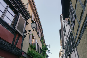 Wall Mural - Facade of half timbered houses in Colmar, France