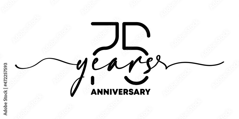 75 years anniversary emblem. Anniversary badge or label. 75th ...