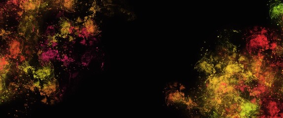 Wall Mural - red and green abstract