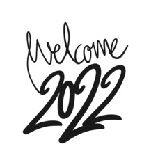 Poster - Welcome 2022 new year message