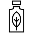 Fresh cosmetics label line icon, vector illustration