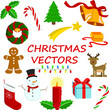Christmas vector illustration set
