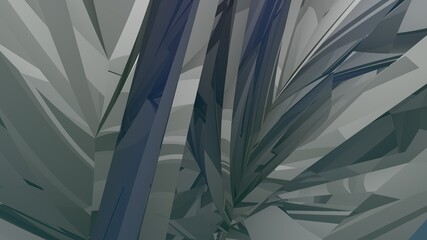 Poster - Glass or icy abstract background of broken lines. Rendering an image.