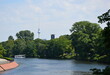 Panorama am Fluss Spree im Stadtteil Tiergarten, Berlin