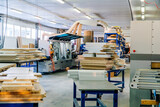 Fototapeta Na drzwi - Production of furniture products at a furniture factory