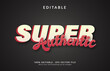 © Creative Division - Editable Super Authentic text on business poster or fashion design
