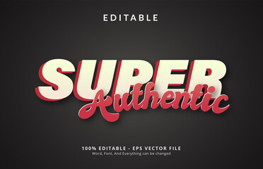Poster - editable super authentic text on business poster or fashion design