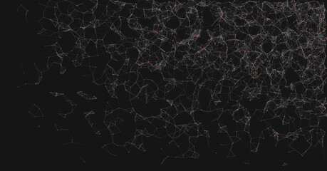 Abstract Low Polygon Mesh color Generative Art background illustration