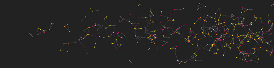 Abstract Low Polygon Mesh color Generative Art background illustration