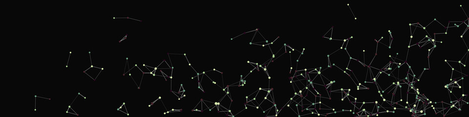 Abstract Low Polygon Mesh color Generative Art background illustration