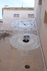 Wall Mural - Big clock at the Dark Door in Trapani, Sicily