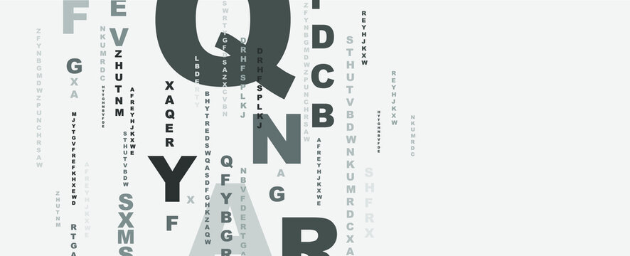 abstract background with alphabet	