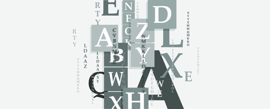 abstract background with alphabet	