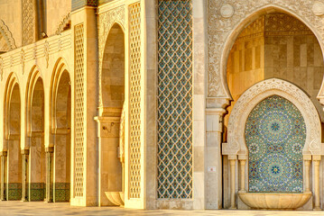 Wall Mural - Hassan II Mosque, Casablanca, HDR Image