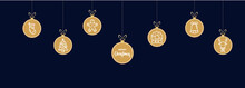 Merry Christmas Banner. Happy New Year. New Year Mood. Vector EPS 10. Isolated On Background