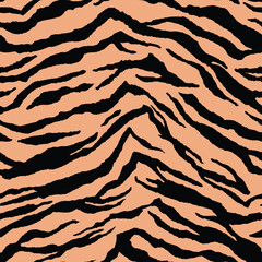 Wall Mural - seamless pattern tiger