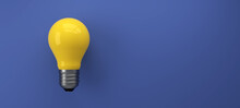 Old Classic Light Bulb In Front Of Background - 3D Illustration