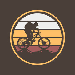 Poster - Bike sport logo design template