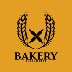 Poster - bakery logo design template Premium Vector