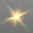 © MAKSYM - Bright light effect, warm rays, spark, star, sun. Vector