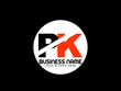 PK Logo Letter design, Unique Letter pk company logo with geometric pillar style design